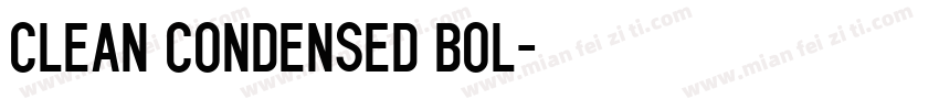 Clean Condensed Bol字体转换